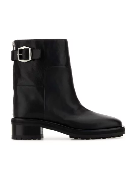 Buty do kostki Jimmy Choo skórzane czarne