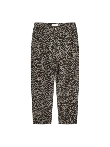 Spodnie Summum Woman z twillu brązowe