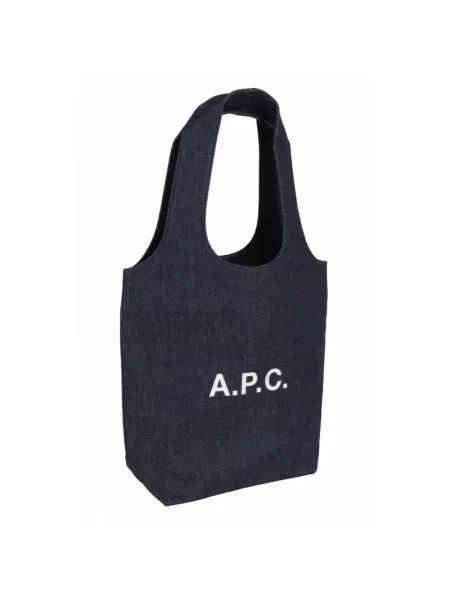 A.P.C. torebka tote ninon small granatowy niebieska