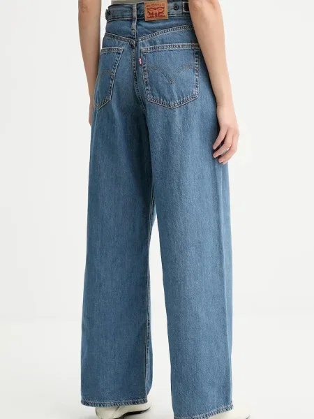 Levi's jeans high waist albastru