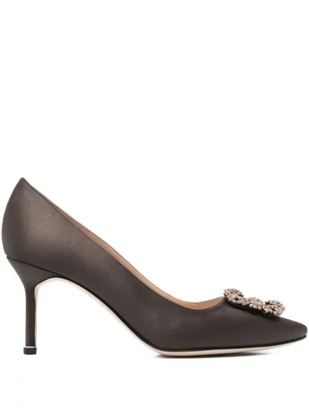 Pantofi cu toc Manolo Blahnik maro