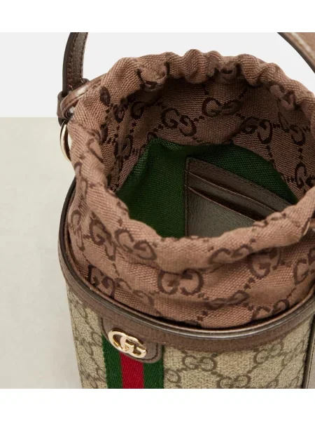 Geantă bucket Gucci Ophidia bej