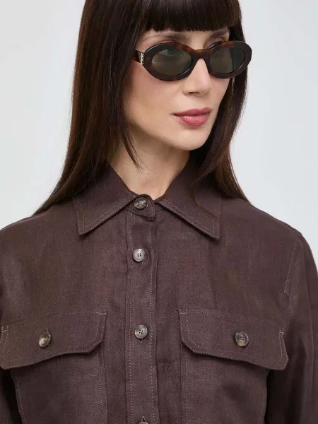 Saint Laurent ochelari de soare maro