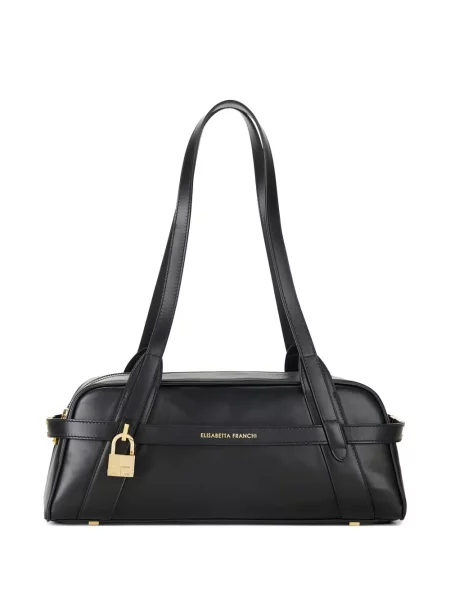 Geantă Elisabetta Franchi din piele negru
