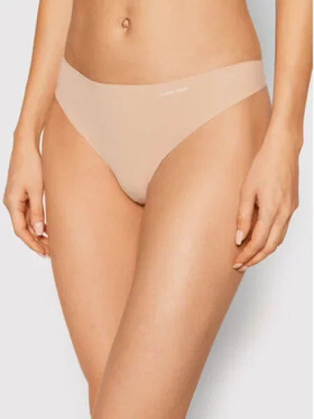 Calvin Klein Underwear Kalhotky string béžová