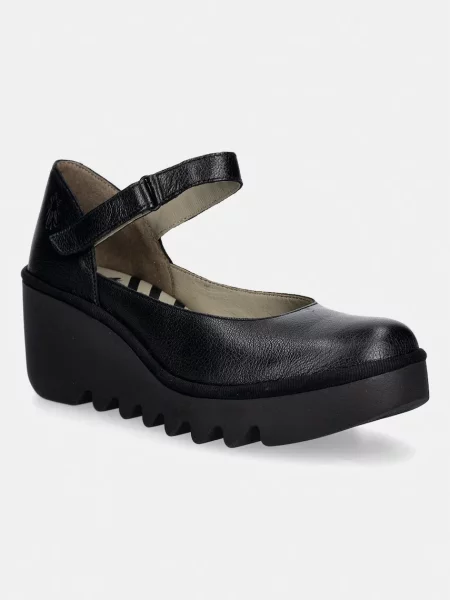 Fly London pantofi de piele negru