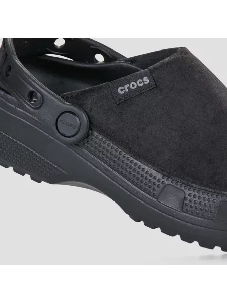 Pantofi Crocs de catifea clasici negru