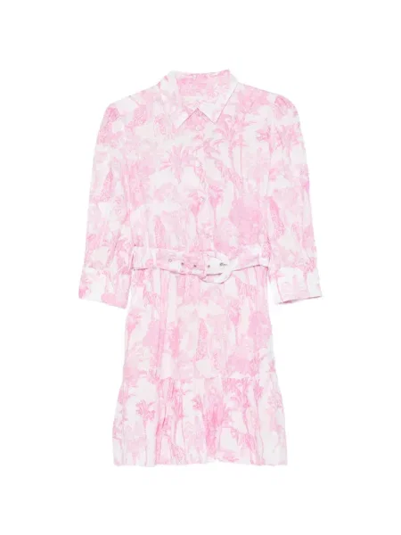 Cu centură rochie mini Mc2 Saint Barth alb