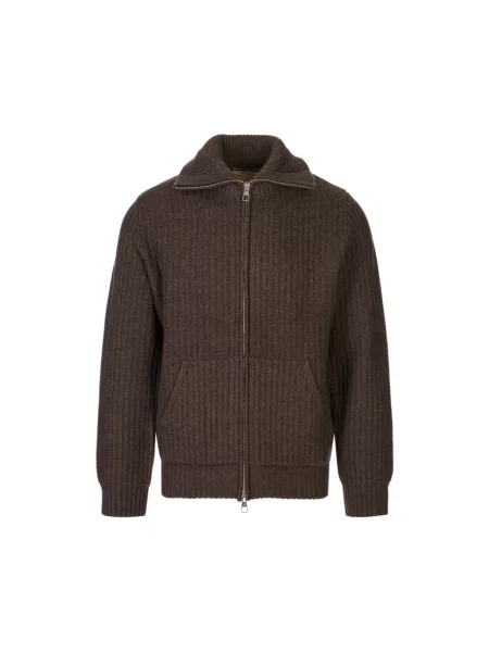 Sweter Montecore wełniany brązowy