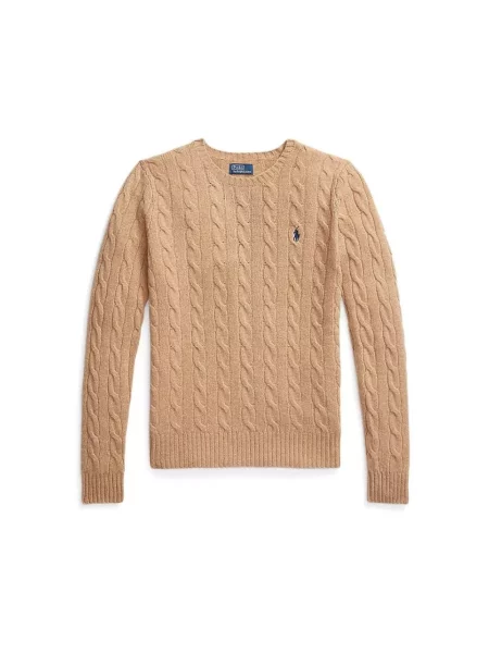 Sweter Polo Ralph Lauren wełniany beżowy