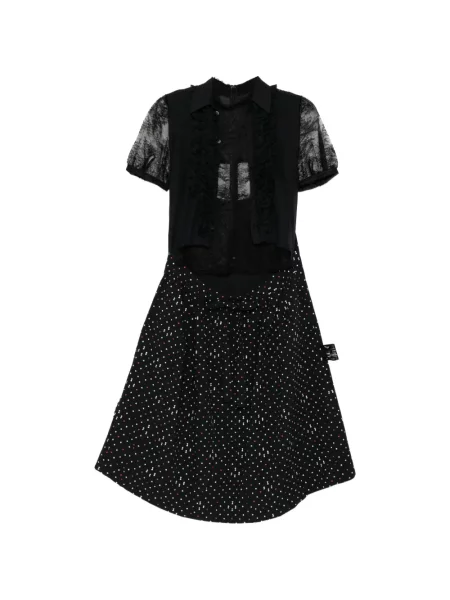 Rochie midi Undercover cu imagine negru