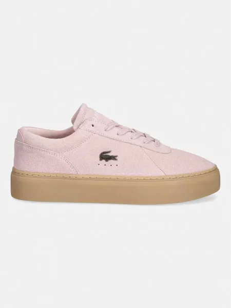 Lacoste COURT SET superge semišaste roza