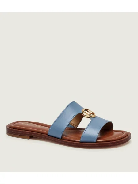 Michael Kors De piele șlapi ERIN albastru