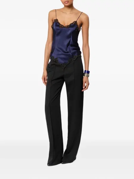 Pantaloni Isabel Marant de lână negru