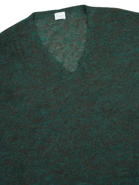 Pulover Ct Plage tricotate cu decolteu în V verde