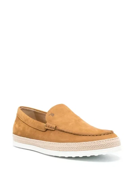 Zomšinės slip on loaferiai Tod's ruda