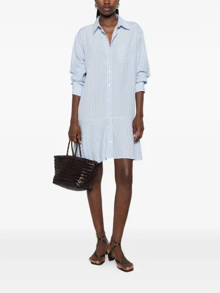 Rochie mini Gant cu dungi albastru