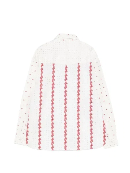 Cămașă Maison Labiche cu model floral alb