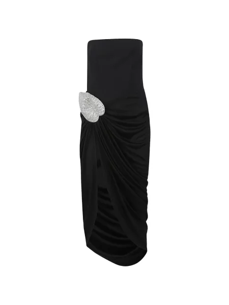 Rochie midi David Koma cu volane negru