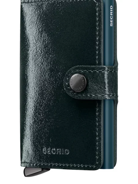 Кожен портфейл Secrid NAPLAK зелено