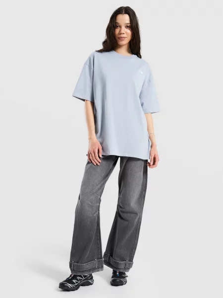 The North Face T-Shirt Oversize Essential Simple szara