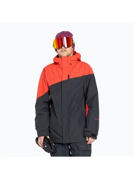 Snowboardová bunda Volcom Primry Ins crimson černá