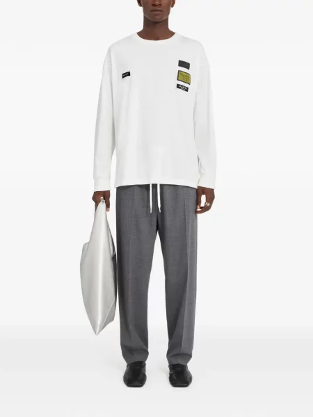 Tricou Mm6 Maison Margiela lung alb
