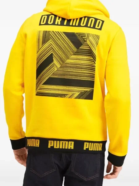 Hanorac cu glugă Puma galben