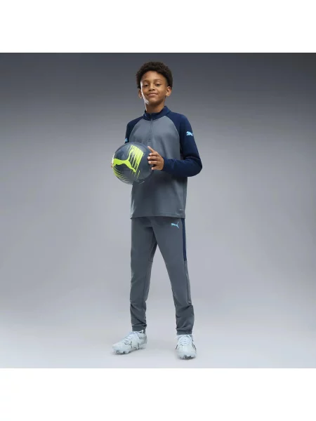 Młodzieżowe piłkarskie spodnie treningowe IndividualLIGA PUMA niebieskie