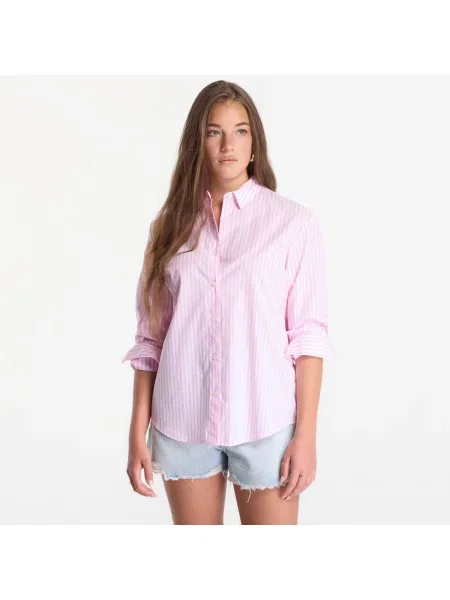 Košile Saint Barth Brigitte Embry Shirt Cotton Stripes V Snoopy Bonjour S