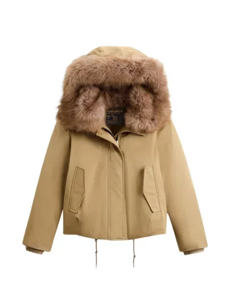 Garnitură de blană geacă Woolrich cu glugă cu blană