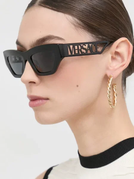 Слънчеви очила Versace черно