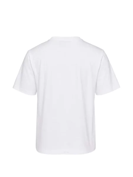 Tricou We11done cu imagine din dantelă alb