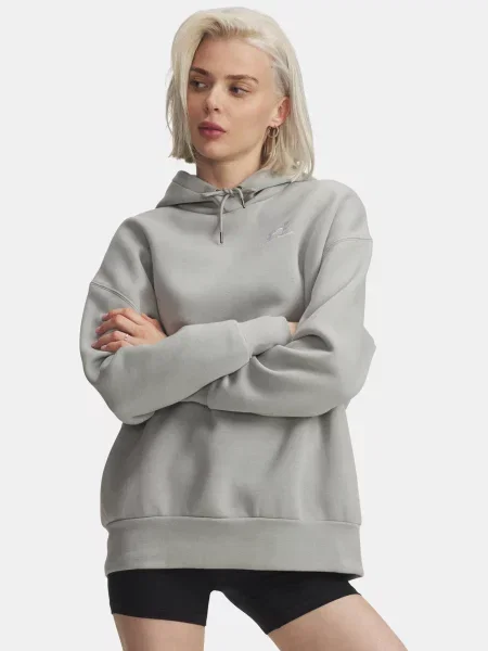 Hanorac cu glugă Under Armour din fleece gri