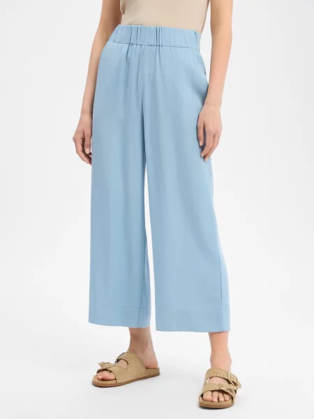 Marc O'polo Denim Spodnie Z Materiału Typu Marlene blau niebieskie