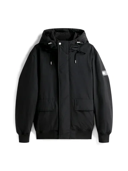 Tommy Jeans Geacă de primăvară-toamnă gri / gri deschis negru