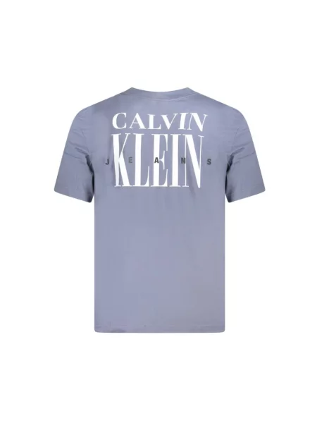 Calvin Klein Jeans T-Shirt Classic Monogram Fioletowy niebieska