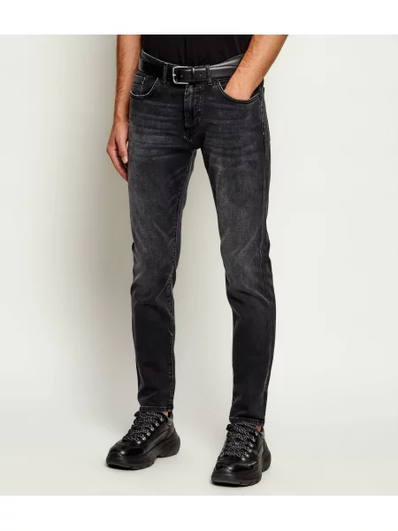 Karl Lagerfeld Blugi Jordan | Tapered fit negru