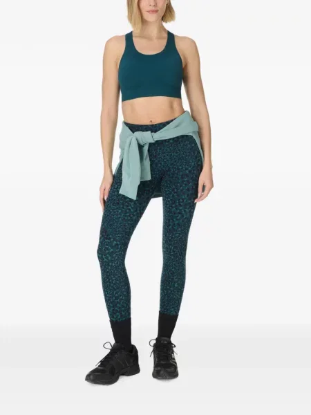 Фитнес зала клинове Sweaty Betty с принт с леопардов принт синьо