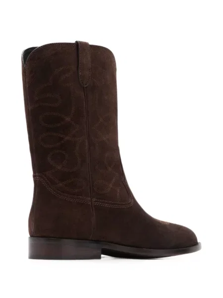 Botine Loeffler Randall din piele de căprioară maro