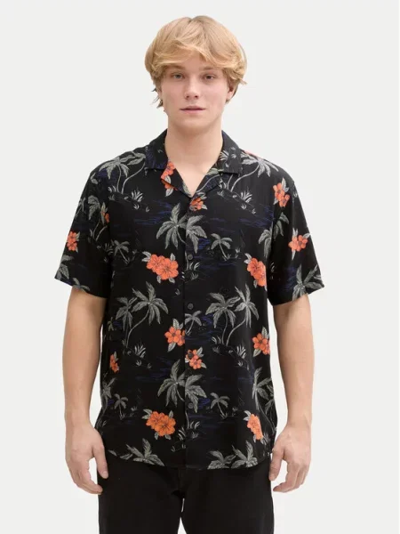 Srajca Tom Tailor Denim črna