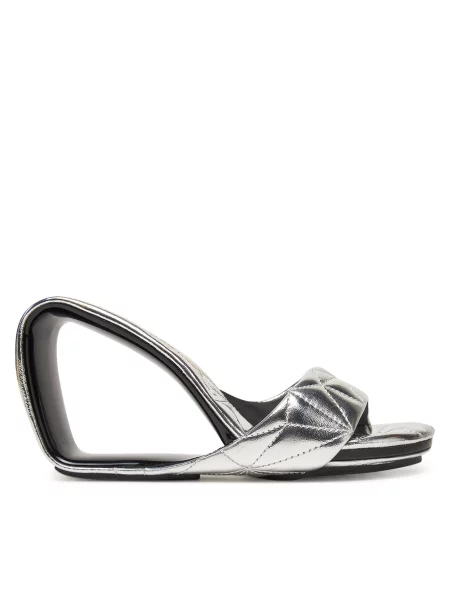 Шлепанцы United Nude серебряные