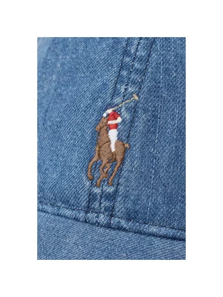 Polo Ralph Lauren czapka z daszkiem gładka niebieski