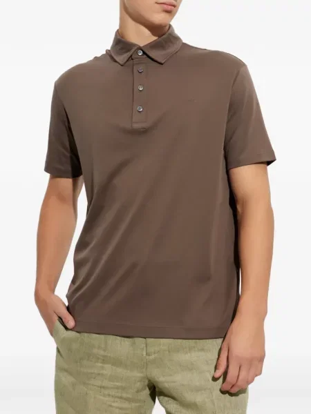 Scurt tricou polo Paul & Shark maro