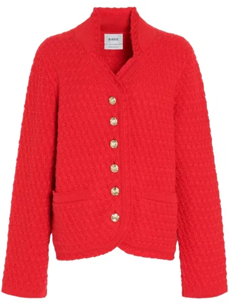 Cardigan Barrie din cașmir roșu