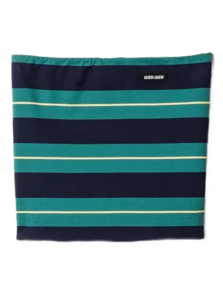 Top Miu Miu cu dungi verde