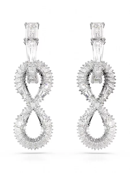 Kolczyki Swarovski szare