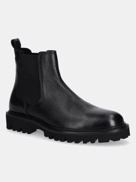 BOSS ghete chelsea de piele Julyo negru