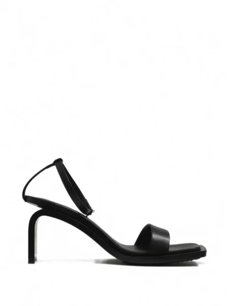 Sandale Courreges din piele negru