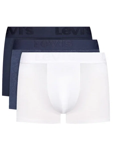 LEVI'S Boxerky / čierna / sivá melírovaná biela